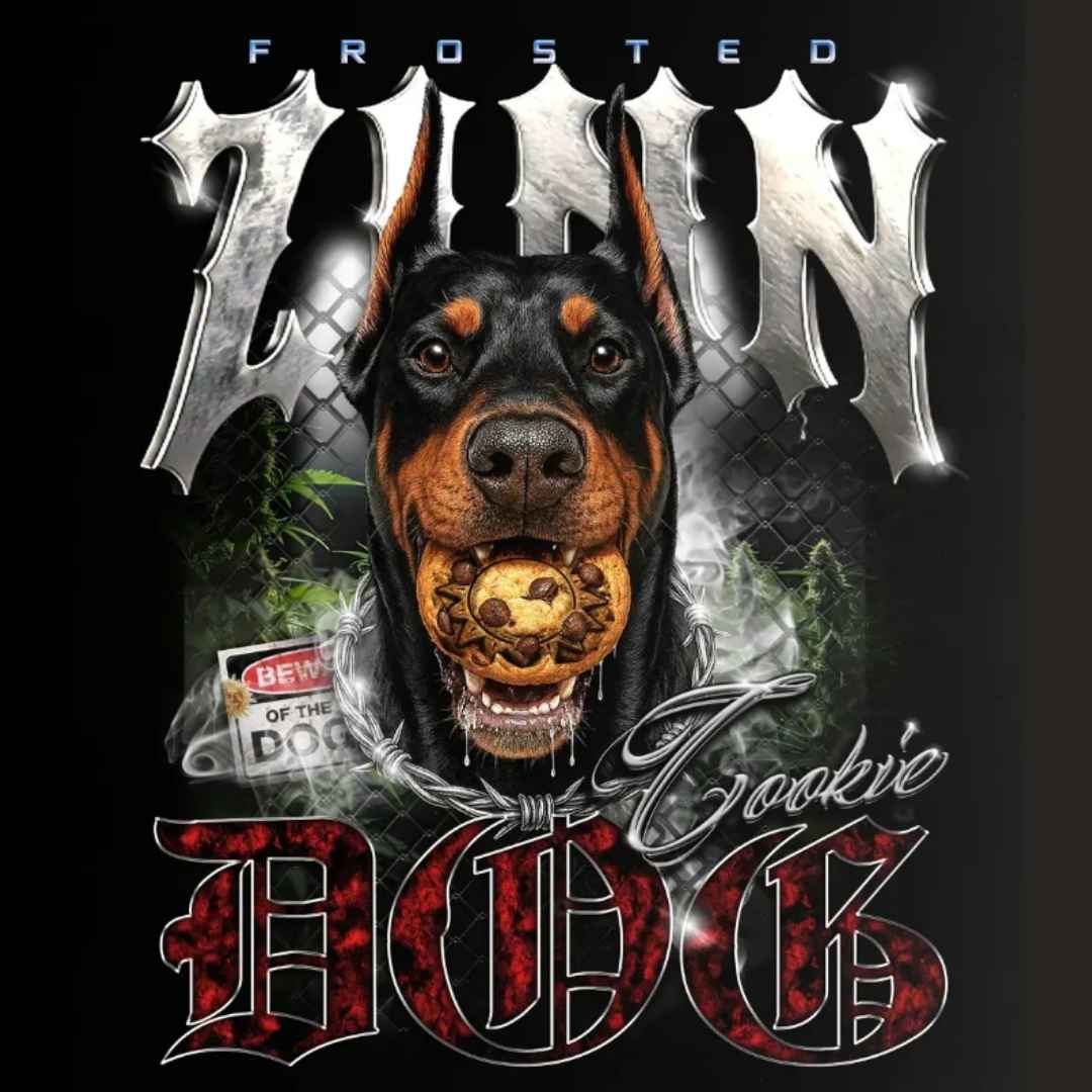 Eine Indica-dominante Autoflower, die durch Kreuzung von Frosted Zinn und Cookie Dog Auto entstanden ist.