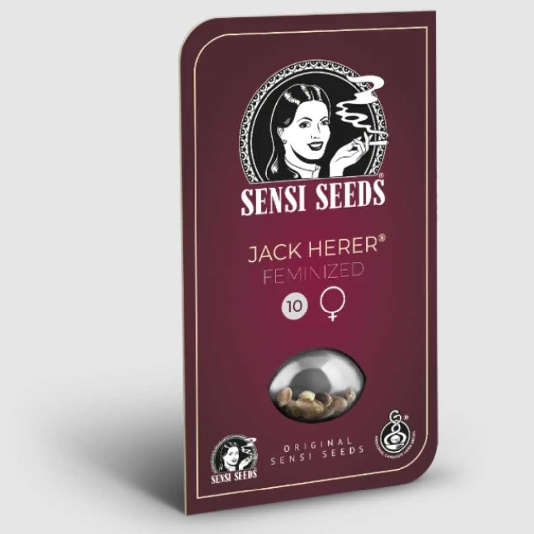 Verpackung der feminisierten Jack Herer Samen von Sensi Seeds