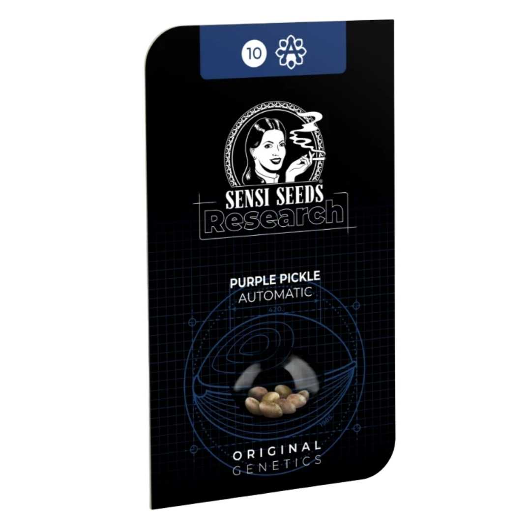 Sensi Seeds Research Purple Pickle Automatic Samenpackung mit Genetik-Info