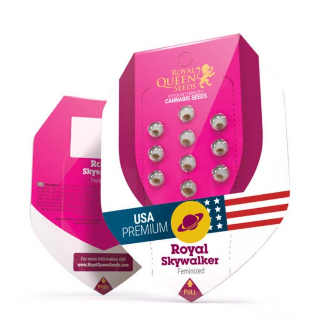 Royal Skywalker Samenpackung von Royal Queen Seeds mit modernem Premium-Design