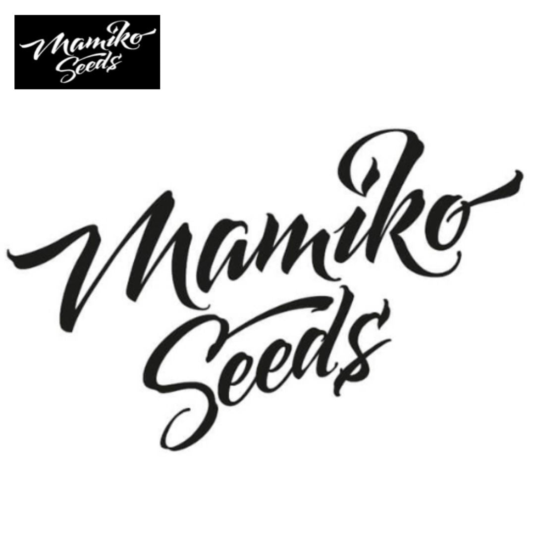 Mamiko Seeds Logo für Cookies Samen in geschwungener schwarzer Schrift