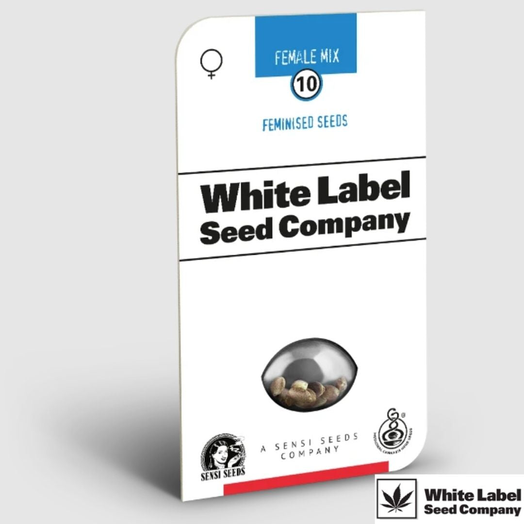 Samenverpackung von White Label Seed Company für den Female Mix feminisierter Sorten
