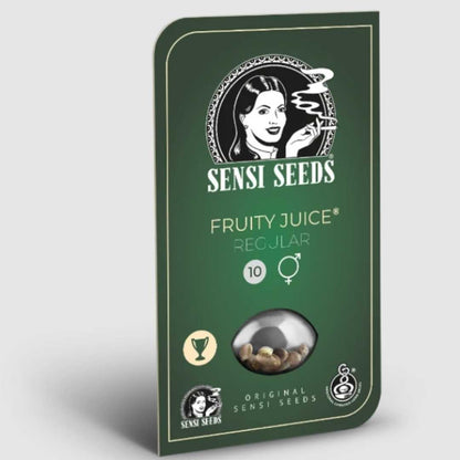 Fruity Juice Regular Saatgutpackung von Sensi Seeds in grünem Design