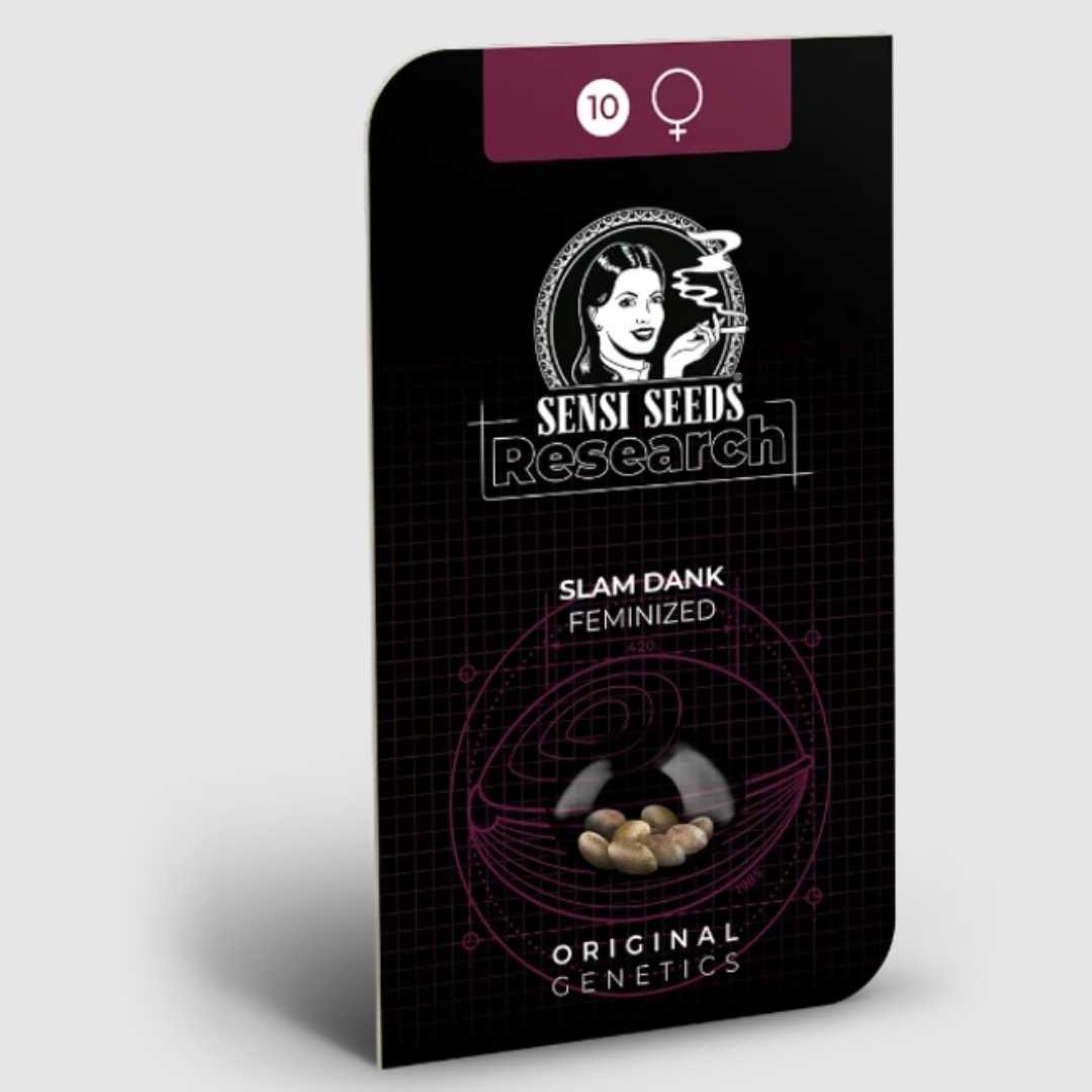 Sensi Seeds Slam Dank feminisierte Hanfsamenpackung mit 10 Samen.