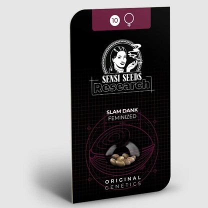 Sensi Seeds Slam Dank feminisierte Hanfsamenpackung mit 10 Samen.
