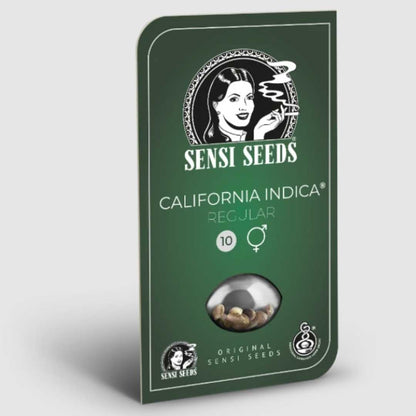 California Indica Regular Samenpackung von Sensi Seeds mit 10 regulären Hanfsamen